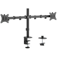 LogiLink Doppel-Monitorhalterung, Armlänge: 376 mm,...