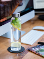 APS Trinkflasche, aus Glas, 0,75 Liter, transparent