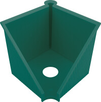 helit Zettelbox "the green cube line", schwarz