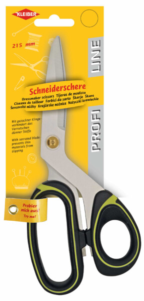 KLEIBER Profiline Schneiderschere, 215 mm, schwarz gelb