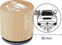 COLOP Motiv-Stempel Woodies "Auto mit Blechbüchsen"