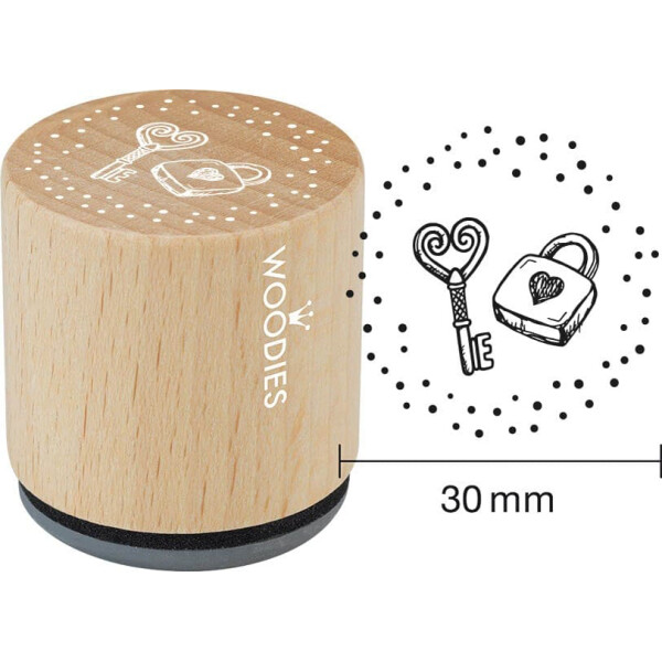 COLOP Motiv-Stempel Woodies "Schlüssel & Schloss"