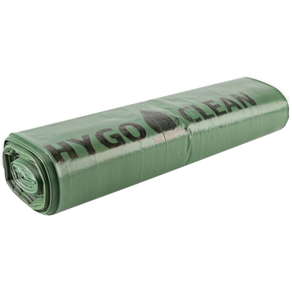 HYGOCLEAN LDPE-M&uuml;lls&auml;cke, 120 Liter, 45 my, gr&uuml;n