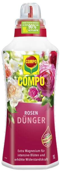 COMPO Rosendünger, 1 Liter Dosierflasche