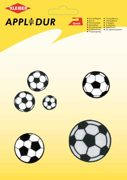 KLEIBER Applikations-Sortiment "Football", 6 Motive