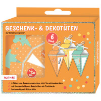 ROTH Einladungskarten-Set "Einschulung" mit Glitzereffekt