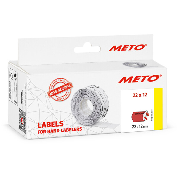 METO Vordruck-Etiketten für Preisauszeichner, 22 x 12 mm