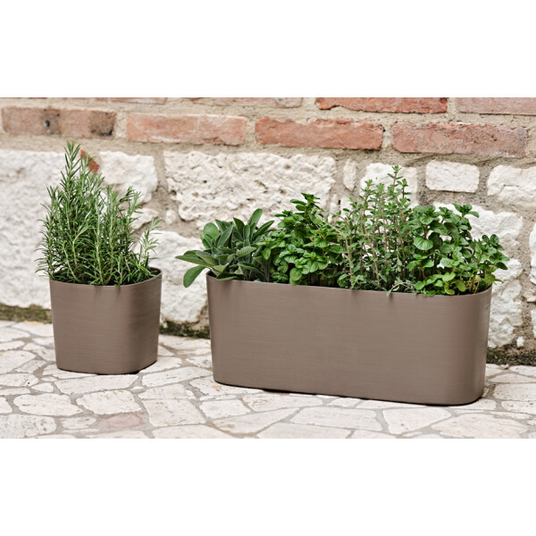 tera Pflanzgef&auml;&szlig; "Capri", Breite: 240 mm, fog grey