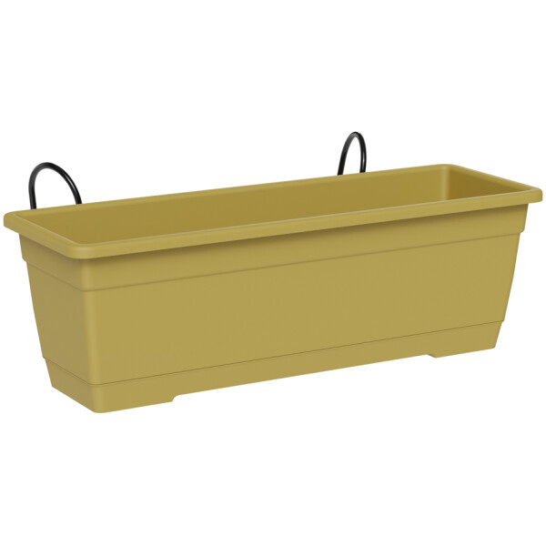 tera Blumenkasten-Set "Birka", inkl. Halter, sand