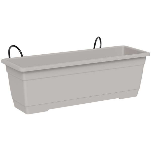 tera Blumenkasten-Set "Birka", inkl. Halter, sand