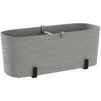 tera Blumenkasten-Set "Paros", inkl. Halter, cloud