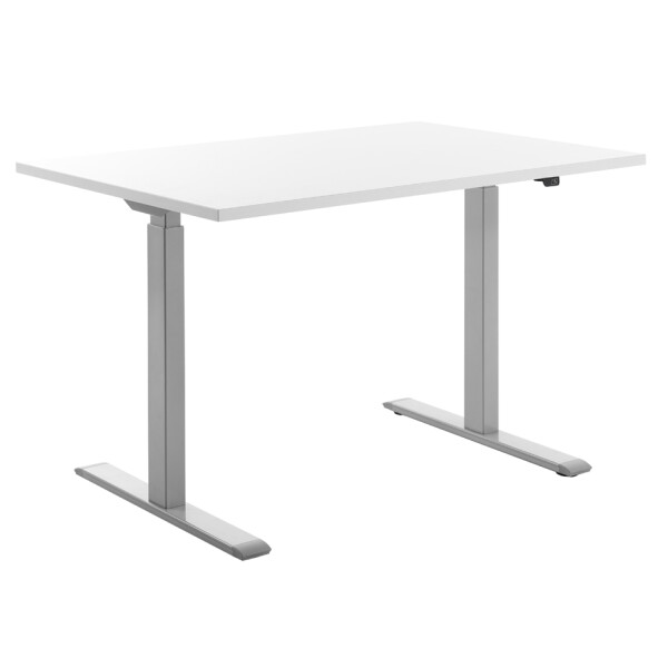Topstar Sitz- Steh-Schreibtisch, (B)1.800 mm, grau weiß