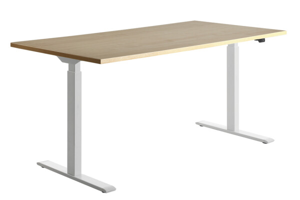 Topstar Sitz- Steh-Schreibtisch, (B)1.600 mm, weiß weiß