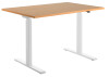 Topstar Sitz- Steh-Schreibtisch, (B)1.600 mm, weiß weiß