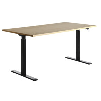 Topstar Sitz- Steh-Schreibtisch, (B)1.800 mm, schwarz...
