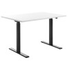 Topstar Sitz- Steh-Schreibtisch, (B)1.800 mm, schwarz weiß
