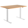 Topstar Sitz- Steh-Schreibtisch, (B)1.600 mm, weiß buche