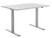 Topstar Sitz- Steh-Schreibtisch, (B)1.200 mm, grau grau