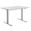 Topstar Sitz- Steh-Schreibtisch, (B)1.200 mm, grau grau