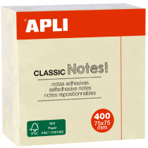 APLI Haftnotiz-Würfel "CLASSIC Notes!", 75...