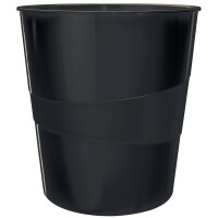 LEITZ Papierkorb WOW, aus Kunststoff, 15 Liter, rot