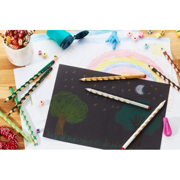 STABILO Dreikant-Buntstift EASYcolors R, gelborange