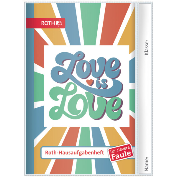 ROTH Hausaufgabenheft Teens für clevere Faule "Love"