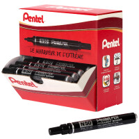 Pentel Permanent-Marker N50, schwarz, Promopack 30+6 GRATIS