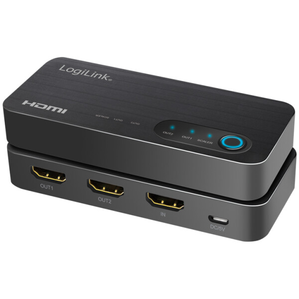 LogiLink 4K 60 Hz HDMI Splitter, 2-fach, schwarz