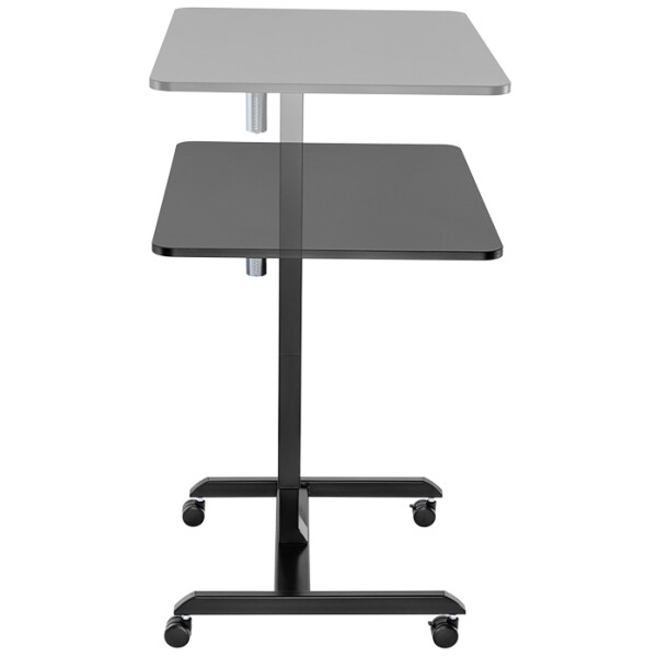 LogiLink PC-Sitz- Steh-Arbeitsplatz, elektrisch, wei&szlig;
