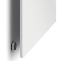 nobo Weißwandtafel, Stahl, 450 x 450 mm, weiß