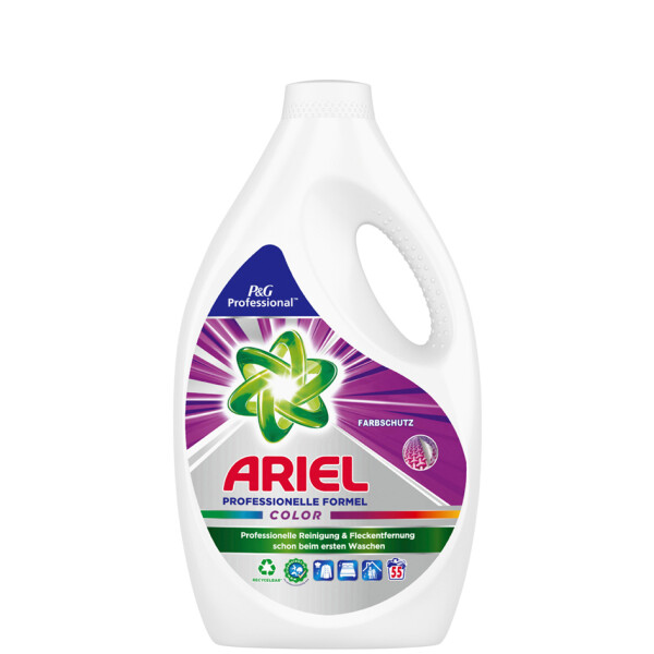ARIEL PROFESSIONAL Flüssig-Waschmittel Color, 55 WL, 2,75 L