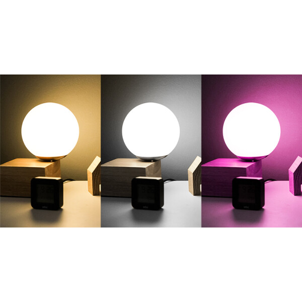LogiLink Wi-Fi Smart LED-Lampe, Tuya kompatibel, E27, wei&szlig;