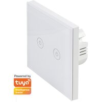 LogiLink Wi-Fi Smart Wandschalter, 2-fach, weiß