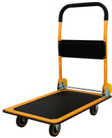 pavo Stahl-Plattformwagen, Tragkraft: 150 kg, schwarz orange
