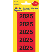 AVERY Zweckform Inhaltsschilder "2024", 60 x 26 mm, rot