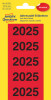 AVERY Zweckform Inhaltsschilder "2024", 60 x 26 mm, rot
