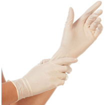 HYGOSTAR Latex-Handschuh Sense, L, natur, puderfrei