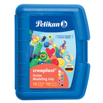 Pelikan Kinderknete creaplast, 14er Kunststoffbox blau