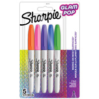 Sharpie Permanent-Marker FINE "Glam Pop", 5er...