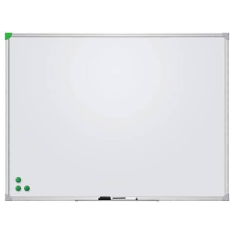 FRANKEN Whiteboard U-Act!Line Emaille, Aluminiumahmen, 1800 x 1200 mm, weiß