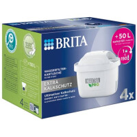 BRITA Wasserfilter-Kartusche MAXTRA PRO EXTRA KALKSCHUTZ, Pack 4, weiß