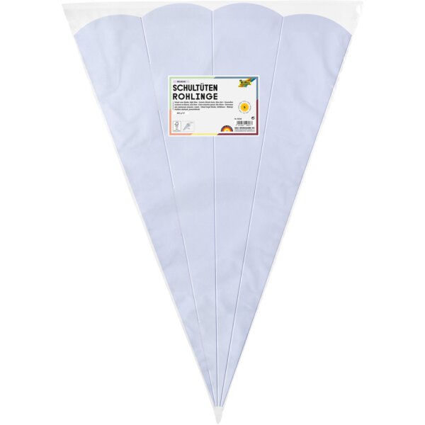 folia Schult&uuml;te, Rohling, 68cm, 5 St&uuml;ck, hellblau 92530
