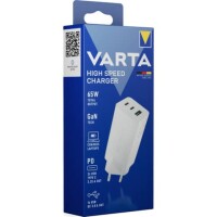 VARTA Ladegerät Speed Charger 65W weiß USB-A 2x USB-C