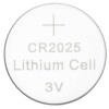 Q-CONNECT Knopfzellen-Batterie CR2025, 4 Stück, silber
