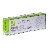 Q-CONNECT Batterie AA LR6, 20 Stück, grün