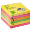 Q-CONNECT Haftnotizen Z-Notes, 100 Blatt, 6 Stück, 76x76mm, Brilliantfarben sortiert