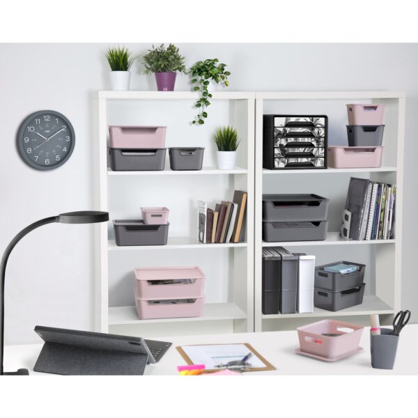CEP Ablagebox Bella mit Deckel, 1,9 L, grau 2345290061