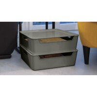 CEP Ablagebox Bella mit Deckel, 1,9 L, grau 2345290061