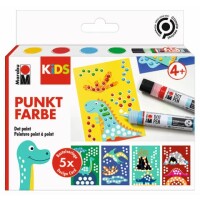 MARABU Kreativmarkerset Kids Din 3D Dot Pen Dino 9-teilig
